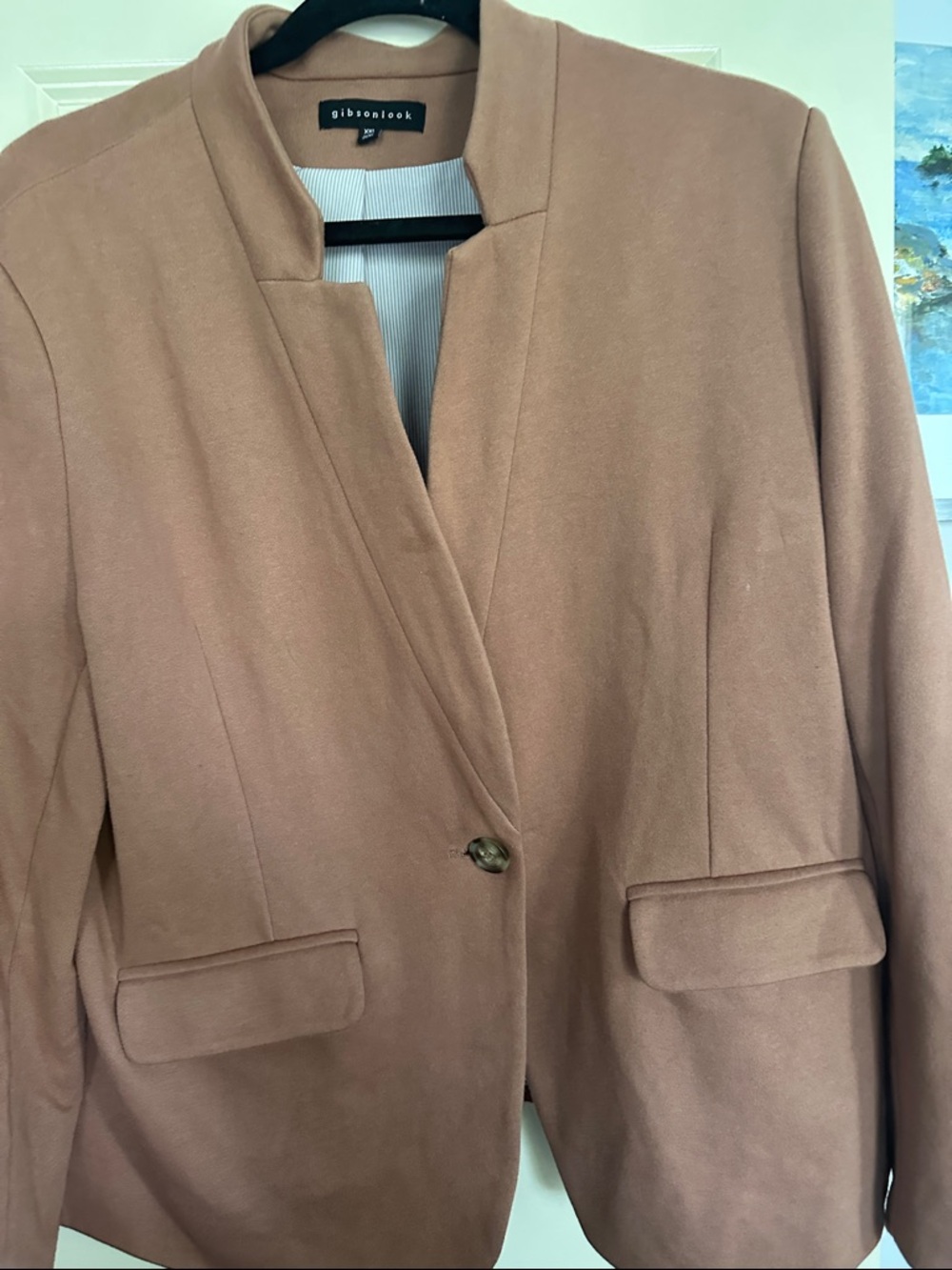Gibsonlook Brown Single-Button Blazer